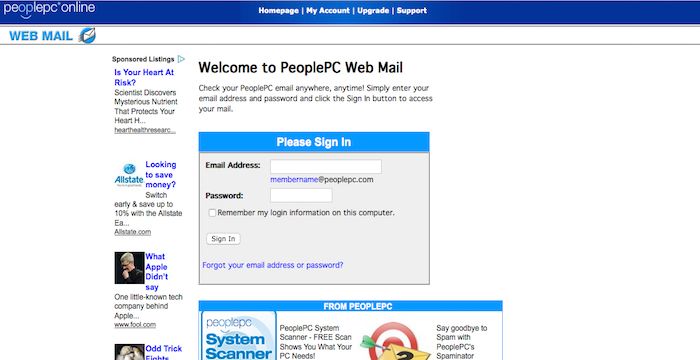 Peoplepc Webmail